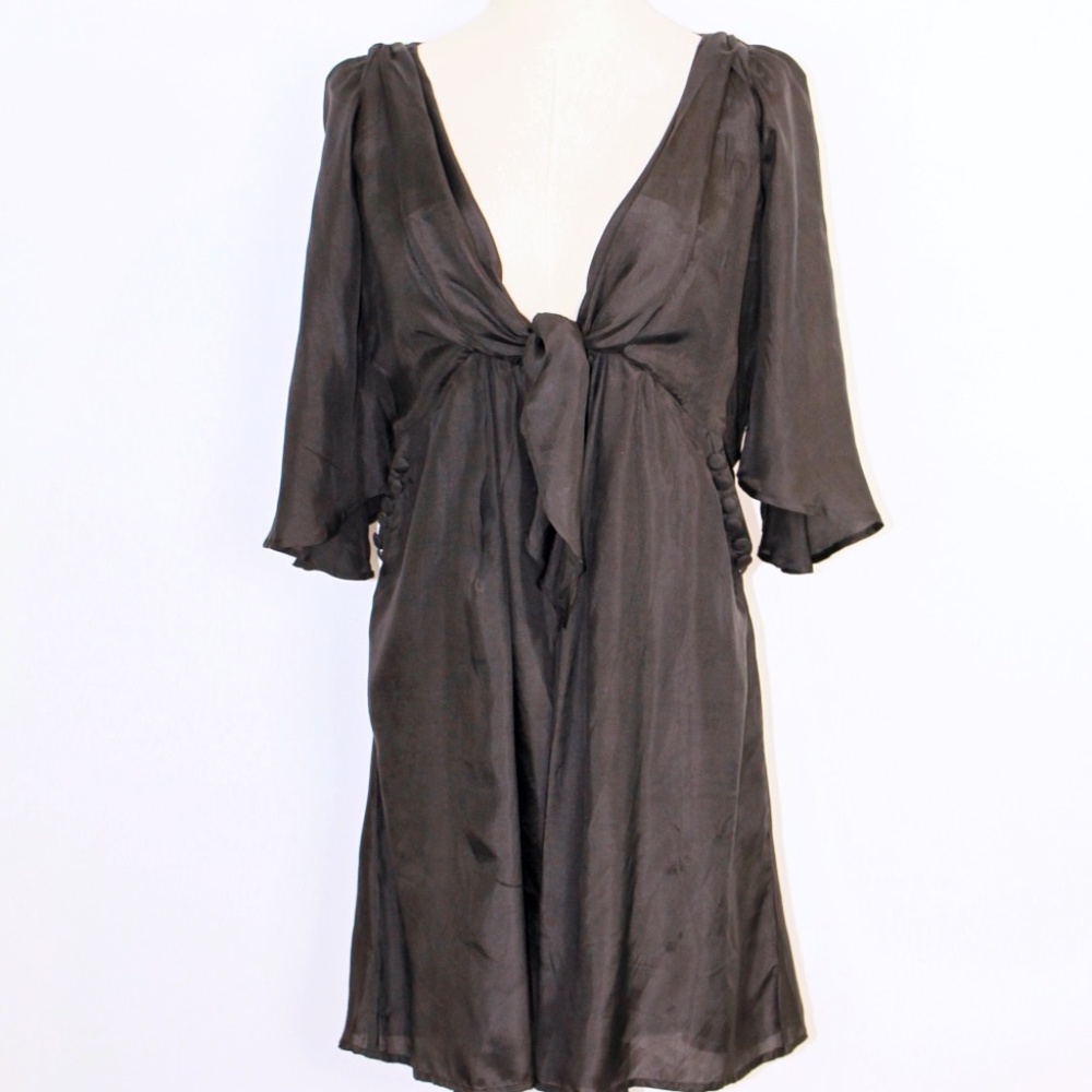 Soto Black Silk Dress Size (S)